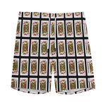 Jack Of Diamonds Pattern Print Men's Sports Shorts