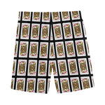 Jack Of Diamonds Pattern Print Men's Sports Shorts