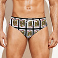 Jack Of Diamonds Pattern Print Men's Swim Briefs
