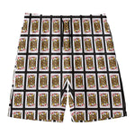 Jack Of Diamonds Pattern Print Men's Swim Trunks