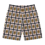 Jack Of Diamonds Pattern Print Men's Swim Trunks