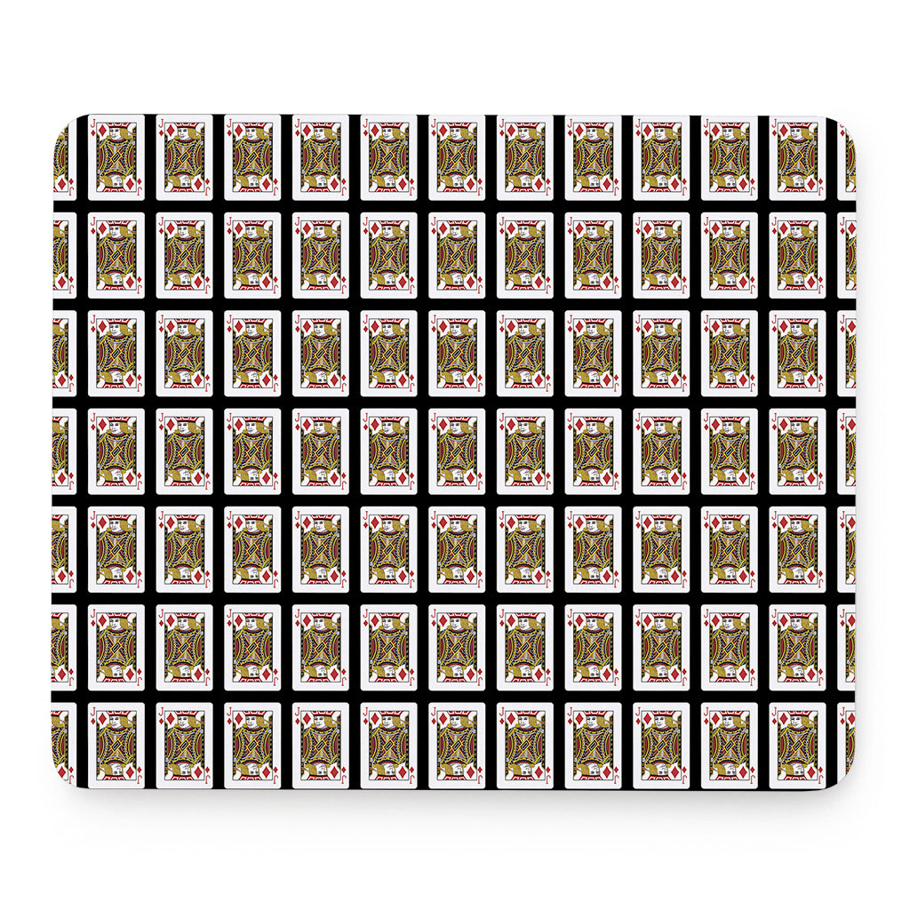 Jack Of Diamonds Pattern Print Mouse Pad