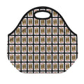 Jack Of Diamonds Pattern Print Neoprene Lunch Bag