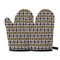 Jack Of Diamonds Pattern Print Oven Mitts