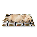 Jack Of Diamonds Pattern Print Pet Cooling Mat Cover
