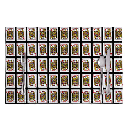 Jack Of Diamonds Pattern Print Placemat