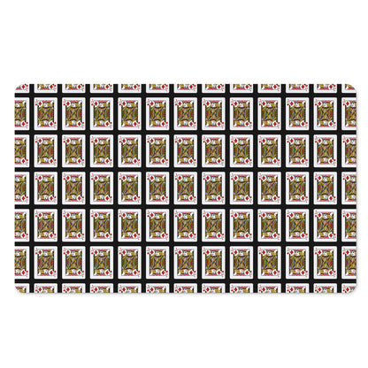 Jack Of Diamonds Pattern Print Polyester Doormat