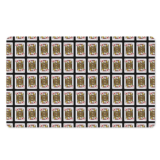 Jack Of Diamonds Pattern Print Polyester Doormat