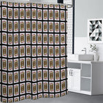 Jack Of Diamonds Pattern Print Premium Shower Curtain