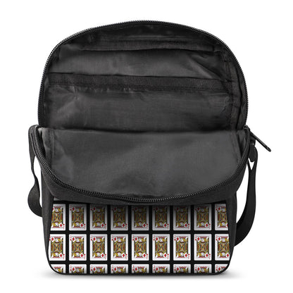 Jack Of Diamonds Pattern Print Rectangular Crossbody Bag
