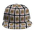 Jack Of Diamonds Pattern Print Snapback Cap