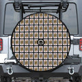 Jack Of Diamonds Pattern Print Tire Cover With Camera Hole