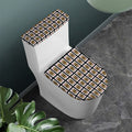 Jack Of Diamonds Pattern Print Toilet Lid And Tank Cover Set