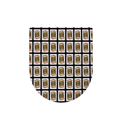 Jack Of Diamonds Pattern Print Toilet Lid Cover