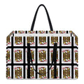 Jack Of Diamonds Pattern Print Utility Tote Bag