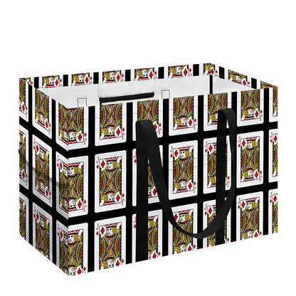Jack Of Diamonds Pattern Print Utility Tote Bag