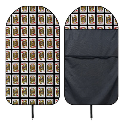 Jack Of Diamonds Pattern Print Waterproof Car Seat Cover