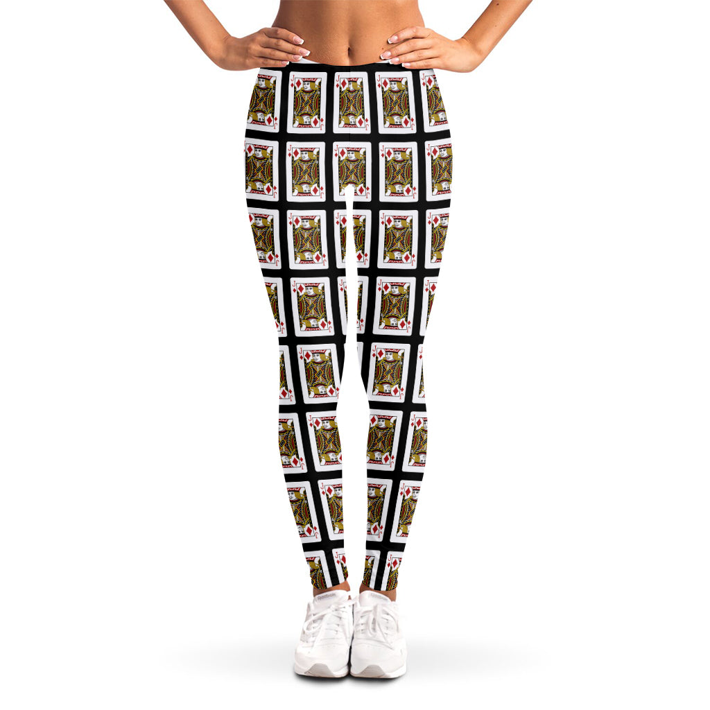 Jack Of Diamonds Pattern Print Women's Leggings