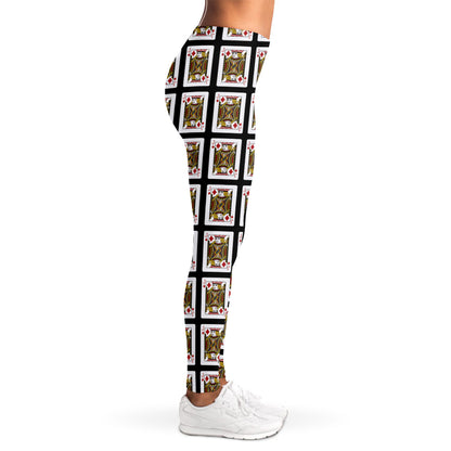 Jack Of Diamonds Pattern Print Women's Leggings
