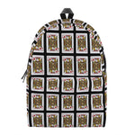 Jack Of Diamonds Playing Card Pattern Print Backpack