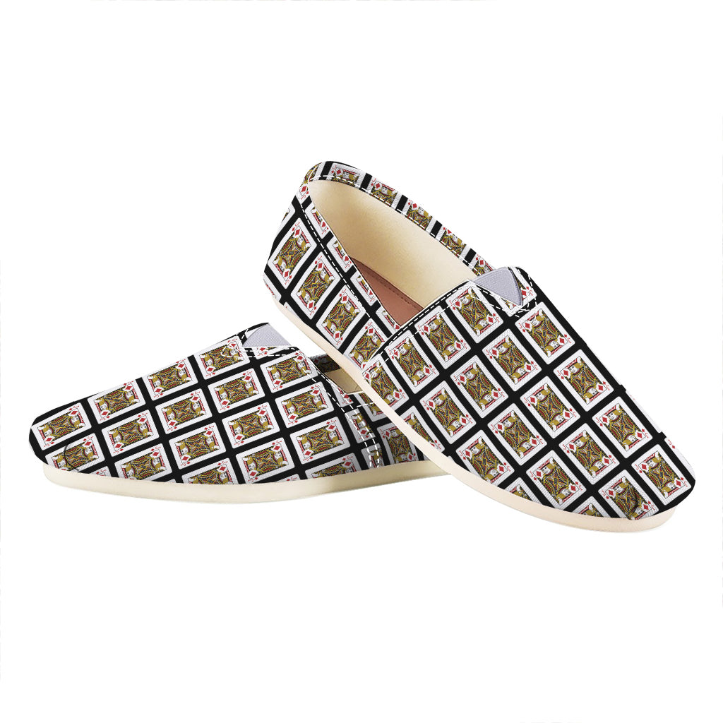 Jack Of Diamonds Playing Card Pattern Print Casual Shoes