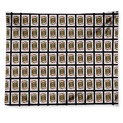 Jack Of Diamonds Playing Card Pattern Print Tapestry