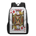 Jack Of Diamonds Playing Card Print 17 Inch Backpack