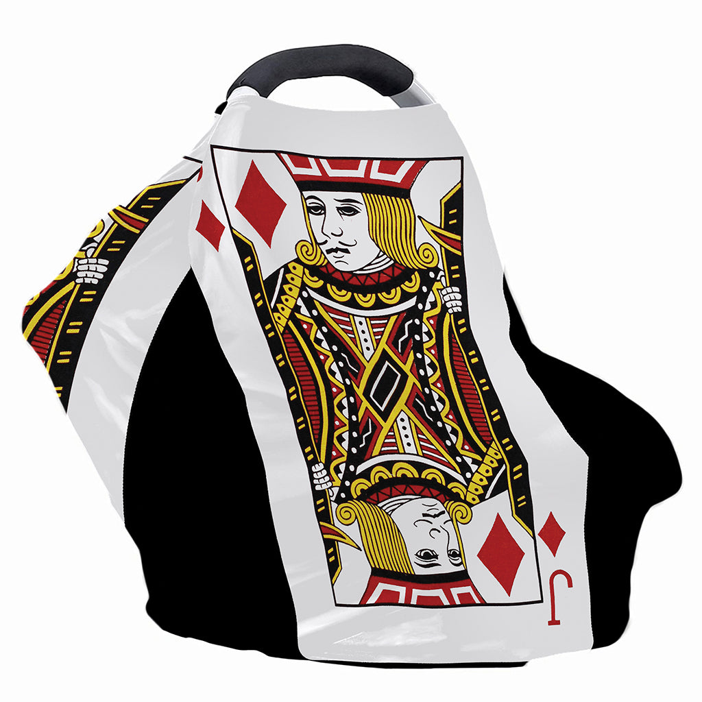 Jack Of Diamonds Playing Card Print Baby Seat Cover