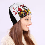 Jack Of Diamonds Playing Card Print Beanie