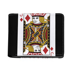 Jack Of Diamonds Playing Card Print Bifold Wallet