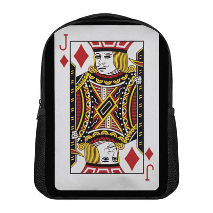 Jack Of Diamonds Playing Card Print Casual Backpack