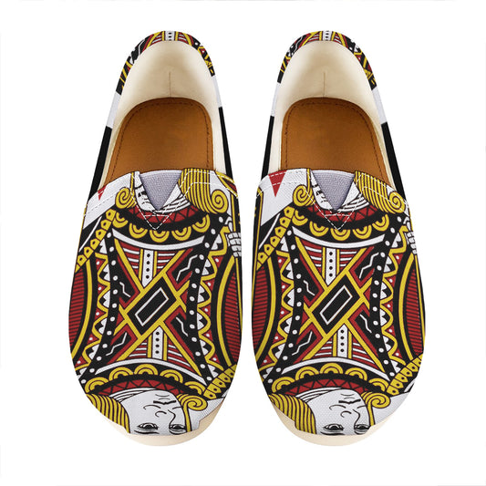 Jack Of Diamonds Playing Card Print Casual Shoes
