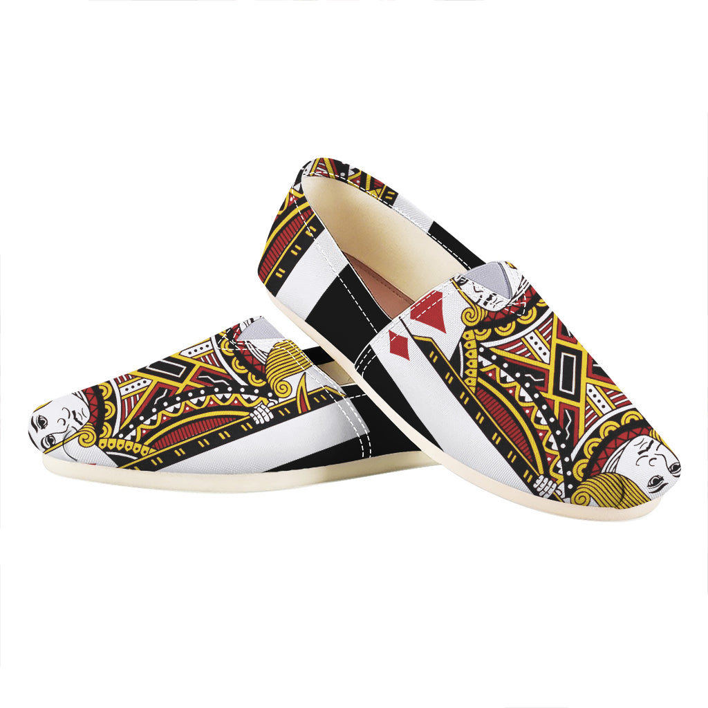 Jack Of Diamonds Playing Card Print Casual Shoes