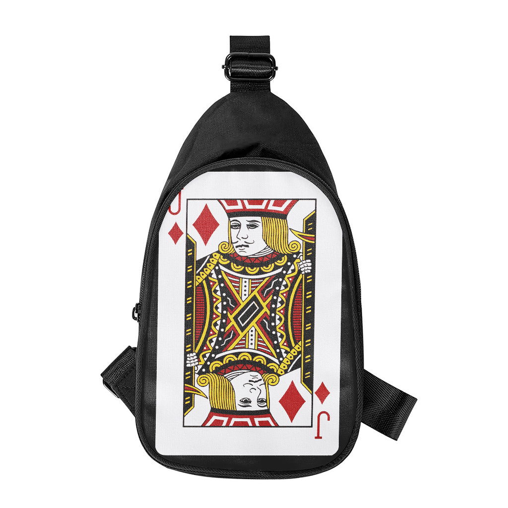 Jack Of Diamonds Playing Card Print Chest Bag