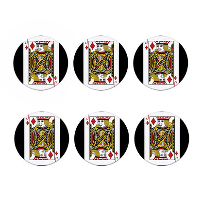 Jack Of Diamonds Playing Card Print Coaster Set