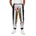 Jack Of Diamonds Playing Card Print Cotton Sweatpants