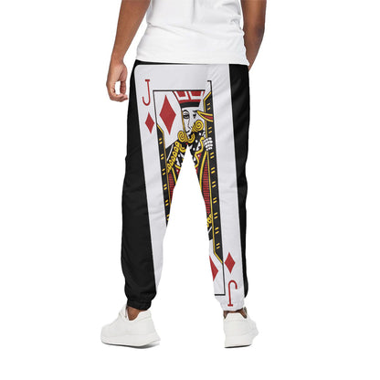 Jack Of Diamonds Playing Card Print Cotton Pants
