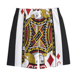 Jack Of Diamonds Playing Card Print Cotton Shorts