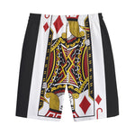 Jack Of Diamonds Playing Card Print Cotton Shorts