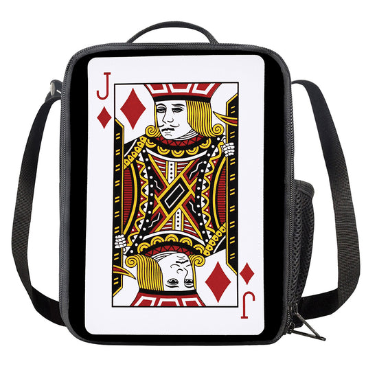 Jack Of Diamonds Playing Card Print Crossbody Lunch Bag