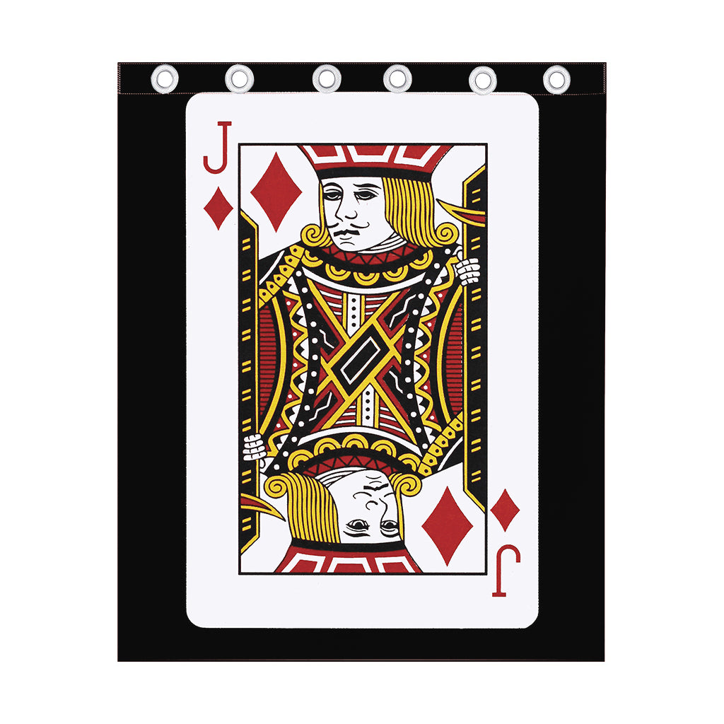 Jack Of Diamonds Playing Card Print Curtain