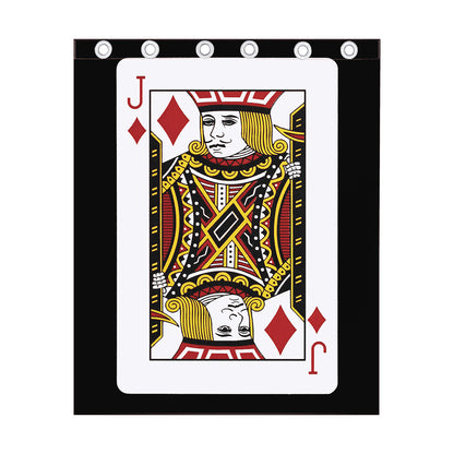 Jack Of Diamonds Playing Card Print Curtain