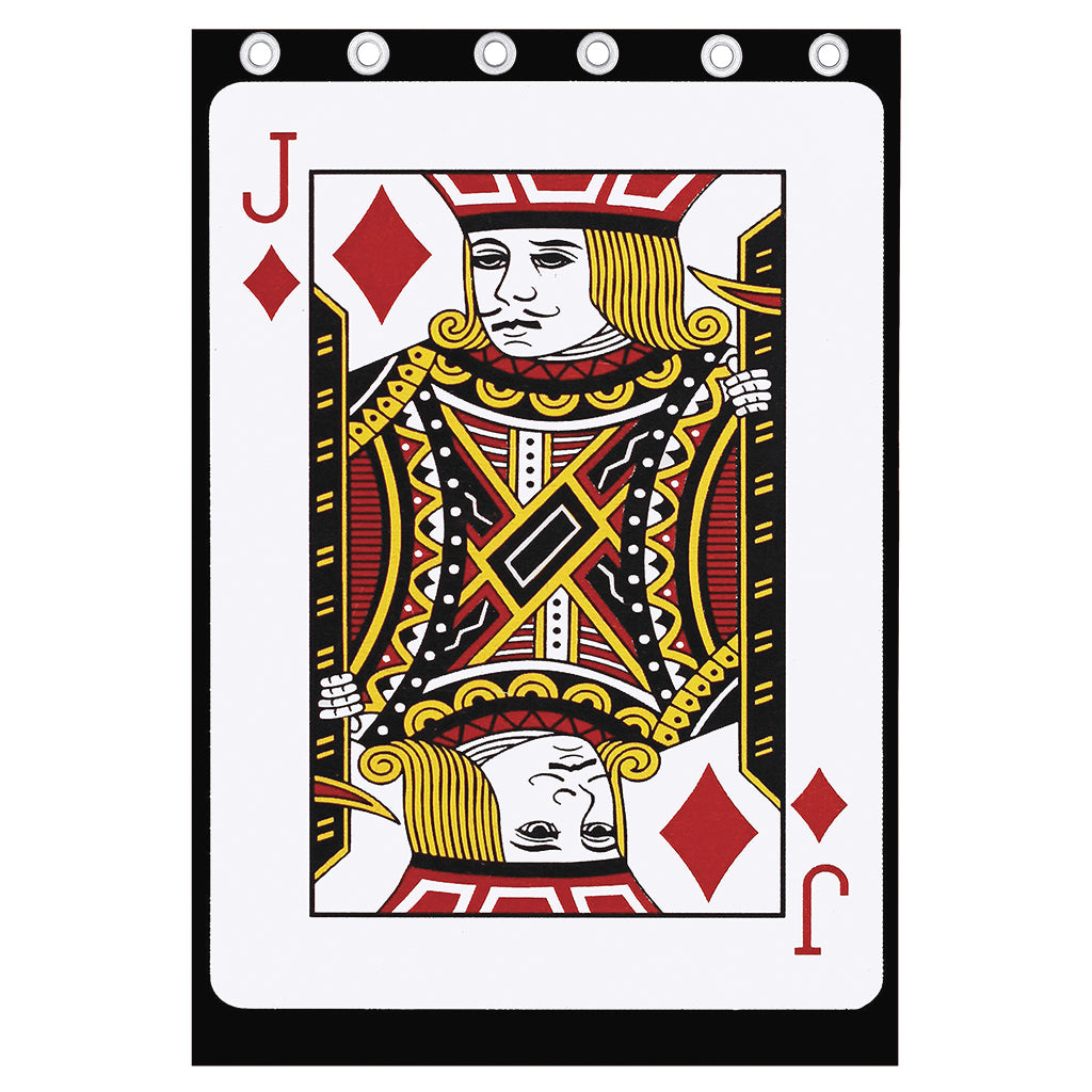 Jack Of Diamonds Playing Card Print Curtain
