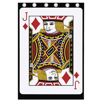 Jack Of Diamonds Playing Card Print Curtain