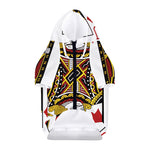 Jack Of Diamonds Playing Card Print Dog Zip Up Hoodie