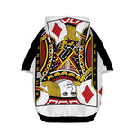 Jack Of Diamonds Playing Card Print Dog Zip Up Hoodie
