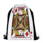Jack Of Diamonds Playing Card Print Drawstring Bag