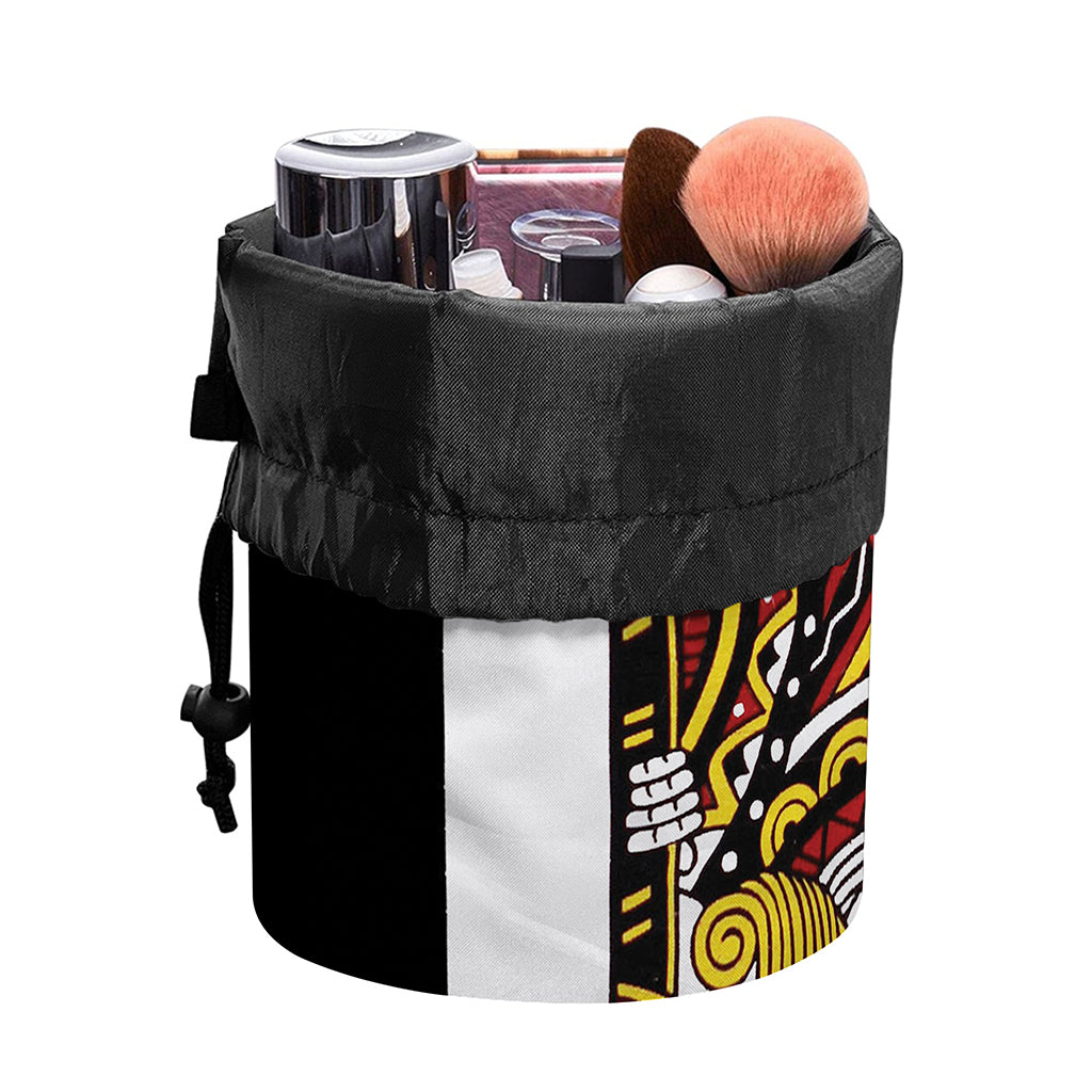 Jack Of Diamonds Playing Card Print Drawstring Makeup Bag