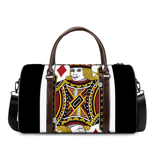 Jack Of Diamonds Playing Card Print Duffle Bag