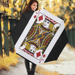 Jack Of Diamonds Playing Card Print Foldable Umbrella